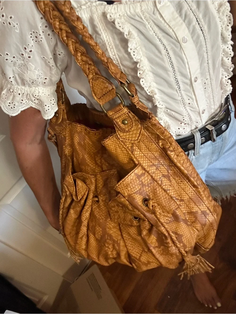 Vintage Bohemian hobo bag by Marc Ecko